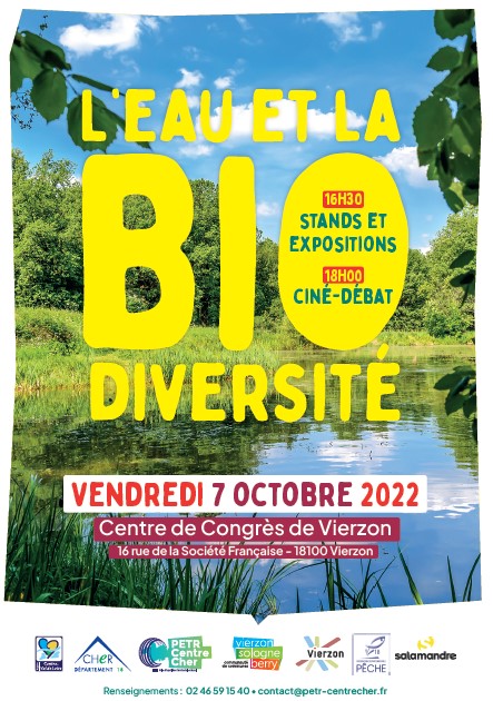 2èmes rencontres Biodiversité à Vierzon – 7 octobre 2022 sur le thème de l’eau